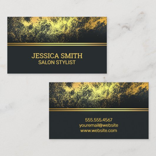 Gold Dust-achtergrond Visitekaartje (Voorkant / Achterkant)