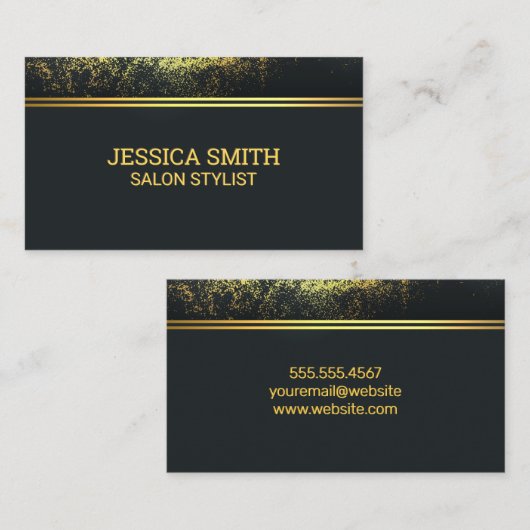 Gold Dust-achtergrond Visitekaartje (Voorkant / Achterkant)