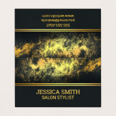 Gold Dust-achtergrond Visitekaartje (Buitenkant ongevouwen)