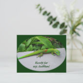 Gold Dust Day Gecko - Auditie en krijg wat Gecko Briefkaart (Staand voorkant)