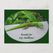 Gold Dust Day Gecko - Auditie en krijg wat Gecko Briefkaart (Voorkant)