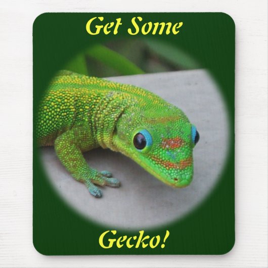Gold Dust Day Gecko - Auditie en krijg wat Gecko Muismat (Voorkant)