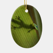 Gold Dust Day Gecko Keramisch Ornament (Achterkant)