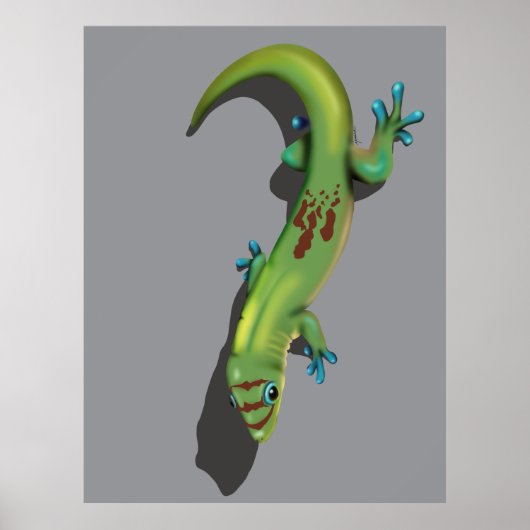 Gold Dust Day Gecko Poster (Voorkant)