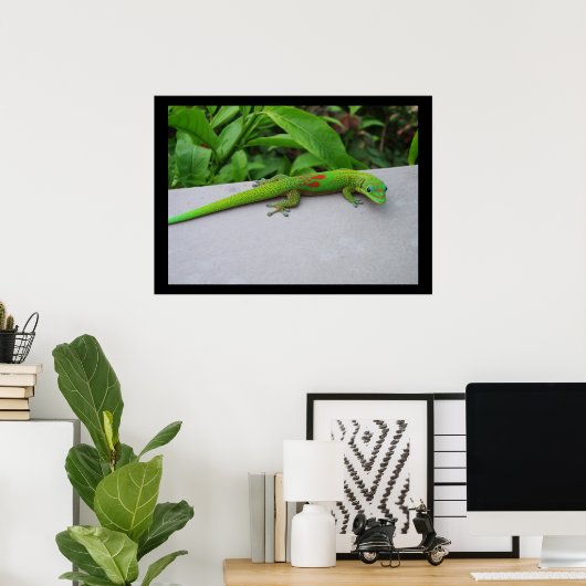 Gold Dust Day Gecko Poster (Thuiskantoor)