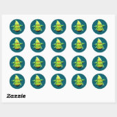 Gold Dust Day Gecko Ronde Sticker (Vel)