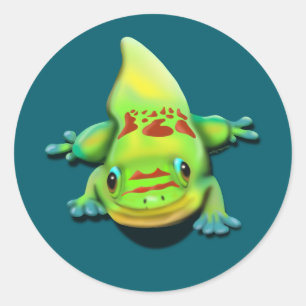 Gold Dust Day Gecko Ronde Sticker