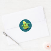 Gold Dust Day Gecko Ronde Sticker (Envelop)