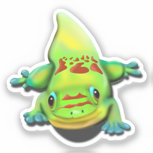 Gold Dust Day Gecko Sticker (Voorkant)