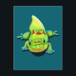 Gold Dust Day gekko Briefkaart<br><div class="desc">Schattigee dag gekko</div>