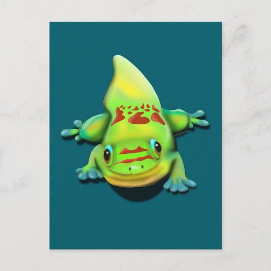 Gold Dust Day gekko Briefkaart (Voorkant)