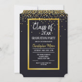 Gold Dust Graduation Party uitnodiging (Voorkant)