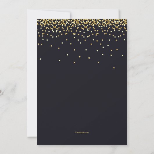 Gold Dust Invitation Kaart (Achterkant)
