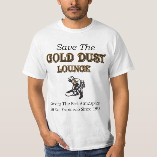 Gold Dust Lounge T-Shirt (volledig ontwerp) (Voorkant)