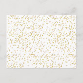 Gold Dust Love Heart Calendar Bewaar de datum Aankondigingskaart (Achterkant)