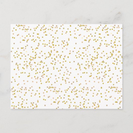 Gold Dust Love Heart Calendar Bewaar de datum Aankondigingskaart (Achterkant)