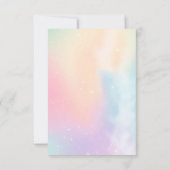 Gold Dust Magical Unicorn Fairy Mermaid Birthday Bedankkaart (Achterkant)