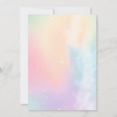 Gold Dust Magical Unicorn Fairy Mermaid Birthday Kaart (Achterkant)