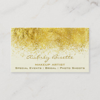 Gold Dust Makeup, aangepaste visitekaartjes voor a Afsprakenkaartje