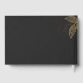 Gold Dust & Outlines Wedding Black/Gld ID835 Gastenboek (Achterkant)