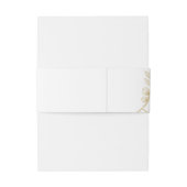 Gold Dust & Outlines Wedding Wht/Gld ID835 Uitnodigingen Wikkel (Achterkant Voorbeeld)