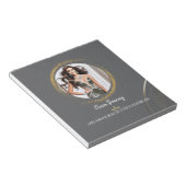 Gold Dust Pageant Titleholder Photo Notepad Notitieblok (Schuin)
