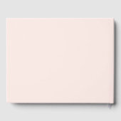 Gold Dust Peach Blush Floral Waterverf Weddenschap Gastenboek (Achterkant)