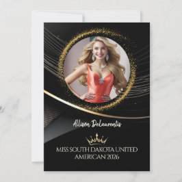 Gold Dust Premium Pageant Promo Card Kaart