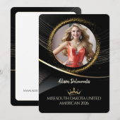 Gold Dust Premium Pageant Promo Card Kaart (Voorkant / Achterkant)