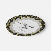 Gold Dust Scollop Papieren Bordje (Gekanteld)