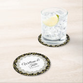 Gold Dust Scollop Ronde Kartonnen Onderzetter (Insitu)