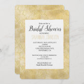 Gold Dust Sparkle Confetti Vrijgezellenfeest Kaart (Voorkant / Achterkant)