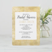 Gold Dust Sparkle Confetti Vrijgezellenfeest Kaart (Staand voorkant)