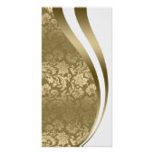 Gold Dynamic Lines Abstract Perfect Poster (Voorkant)