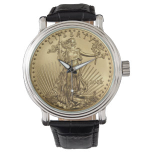 Gold Eagle munt Horloge