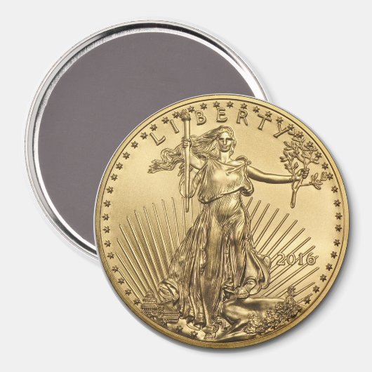 Gold Eagle munt Magneet (Voorkant / Achterkant)