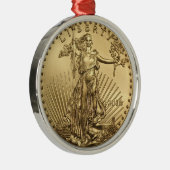 Gold Eagle munt Metalen Ornament (Rechts)