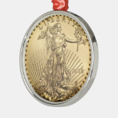 Gold Eagle munt Metalen Ornament (Links)