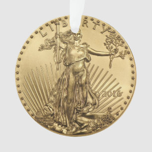Gold Eagle munt Ornament