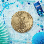 Gold Eagle munt Papieren Bordje (Feest)