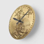 Gold Eagle munt Ronde Klok (Hoek)