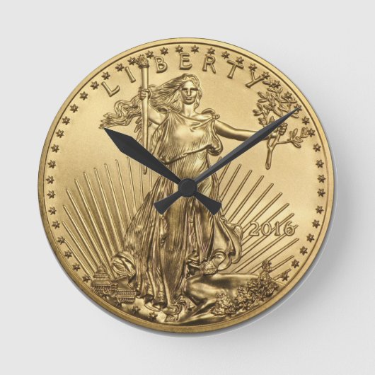 Gold Eagle munt Ronde Klok (Voorkant)