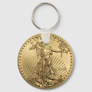 Gold Eagle munt Sleutelhanger