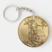 Gold Eagle munt Sleutelhanger (Voorkant)