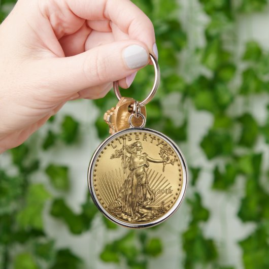Gold Eagle munt Sleutelhanger (Hand)