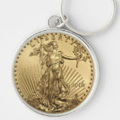 Gold Eagle munt Sleutelhanger (Voorkant)