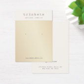 Gold Earring Jewelry Display Kaart (Bureau)