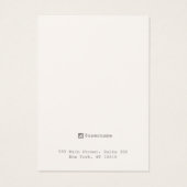 Gold Earring Jewelry Display Kaart (Achterkant)