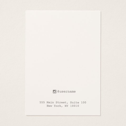 Gold Earring Jewelry Display Kaart (Achterkant)