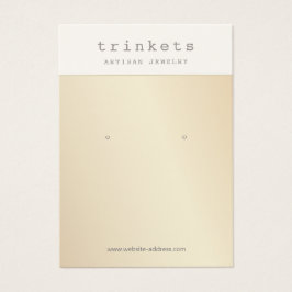 Gold Earring Jewelry Display Kaart